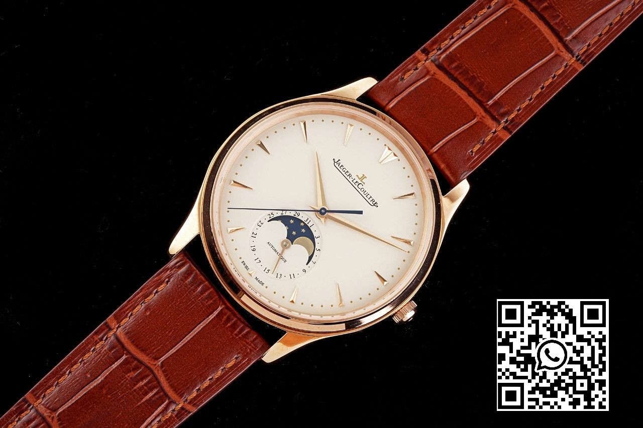 Jaeger-LeCoultre Master Ultra Thin Moon 1362520 RG AZ Factory 1:1 Best Edition White Dial