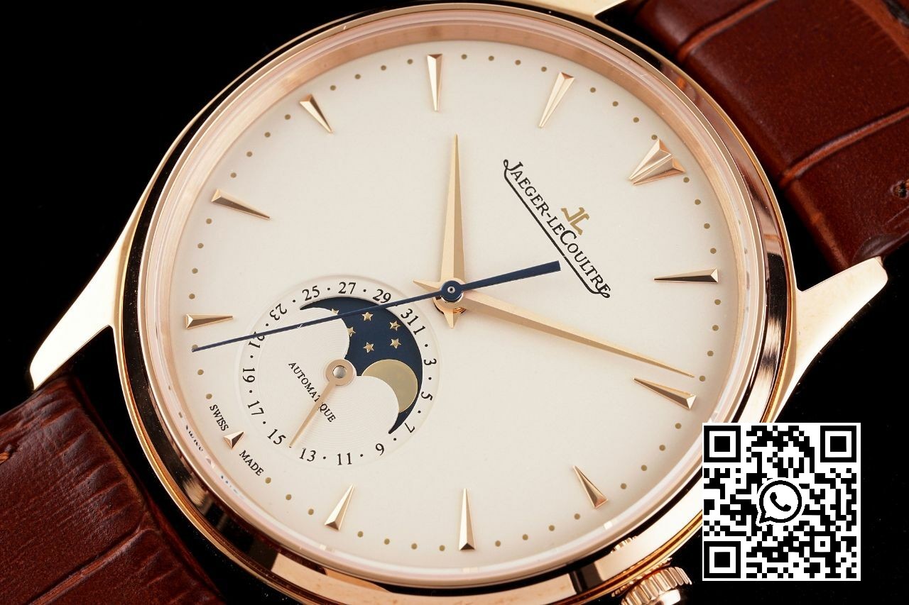 Jaeger-LeCoultre Master Ultra Thin Moon 1362520 RG AZ Factory 1:1 Best Edition White Dial