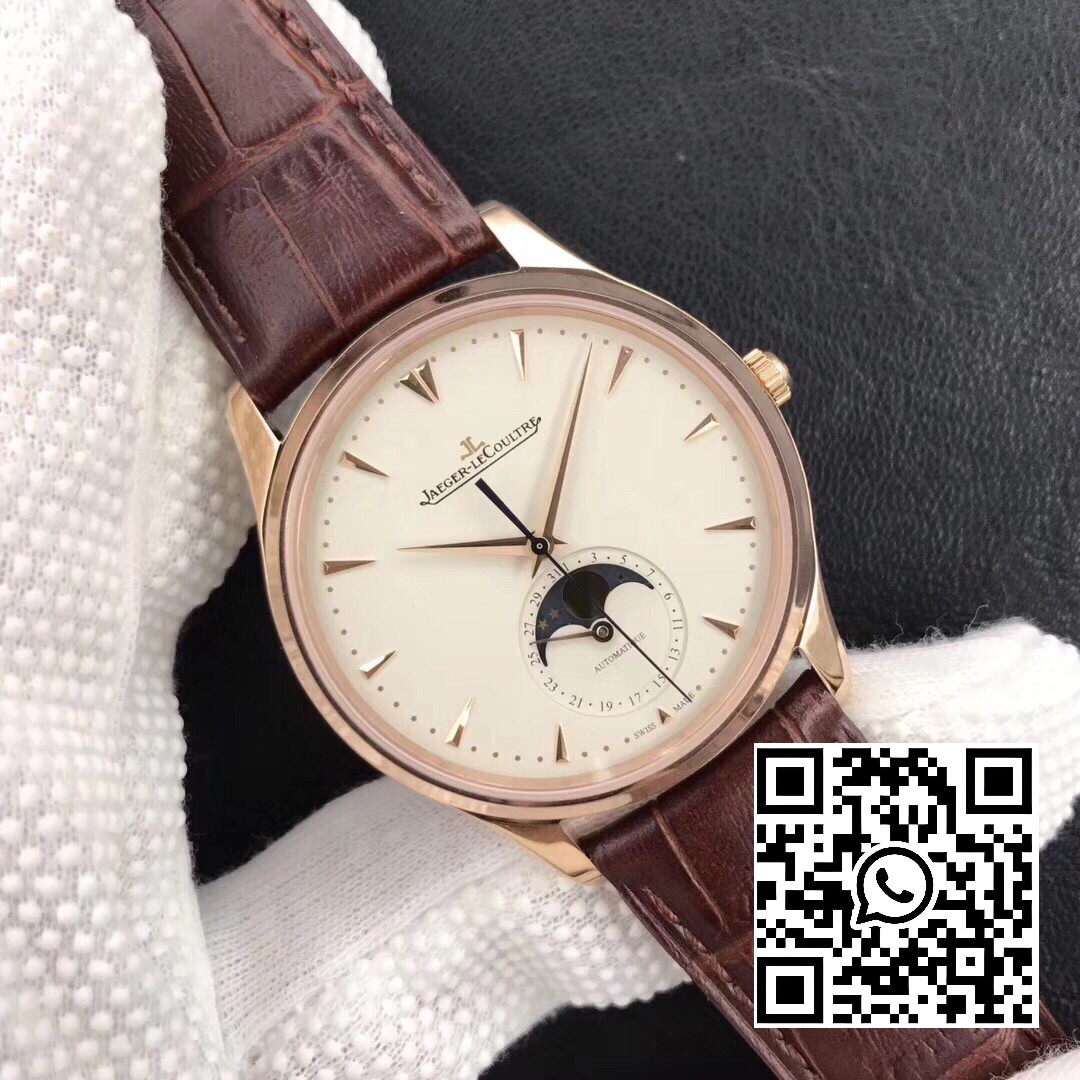 Jaeger-LeCoultre Master Ultra Thin Moon 1362520 RG ZF Factory 1:1 Best Edition White Dial