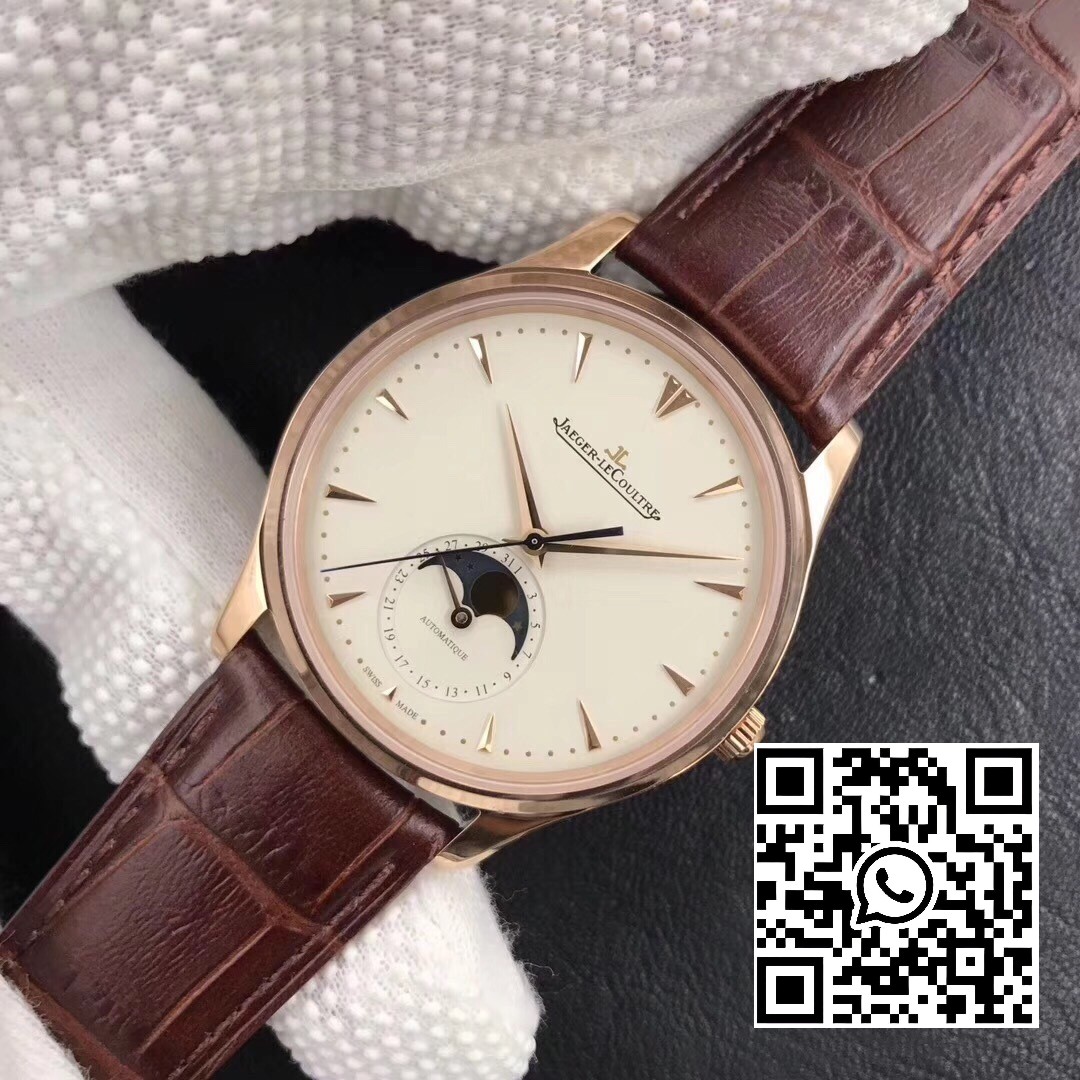 Jaeger-LeCoultre Master Ultra Thin Moon 1362520 RG ZF Factory 1:1 Best Edition White Dial