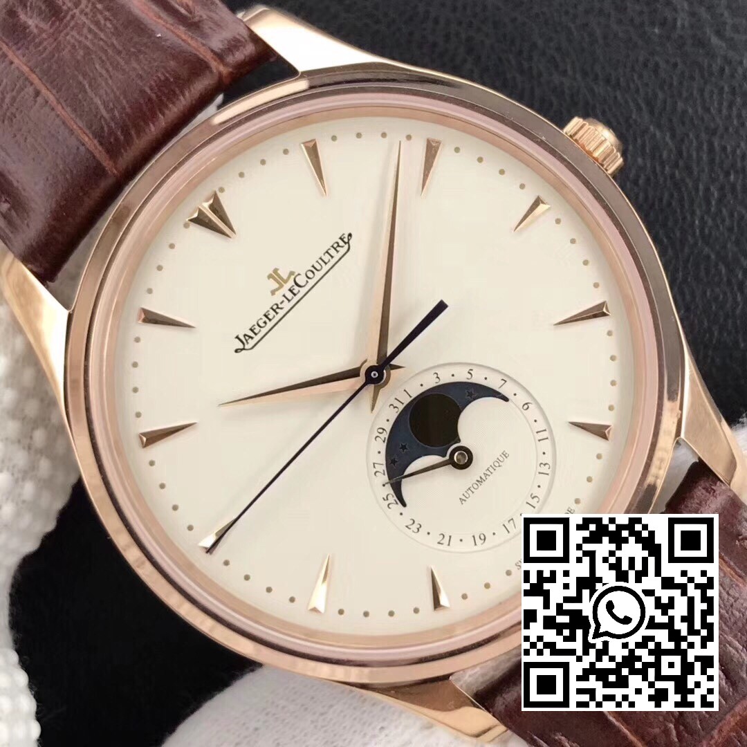 Jaeger-LeCoultre Master Ultra Thin Moon 1362520 RG ZF Factory 1:1 Best Edition White Dial