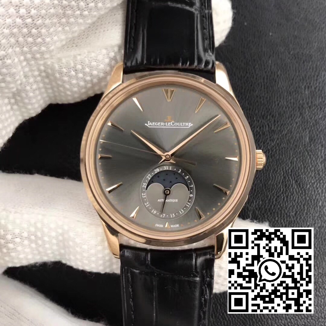 Jaeger-LeCoultre Master Ultra Thin Moon 136255J RG ZF Factory 1:1 Best Edition Dark Gray Dial