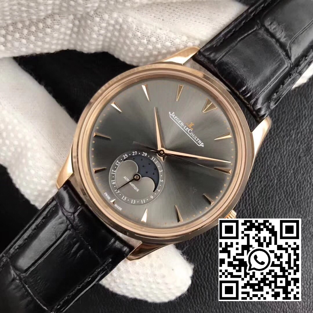 Jaeger-LeCoultre Master Ultra Thin Moon 136255J RG ZF Factory 1:1 Best Edition Dark Gray Dial