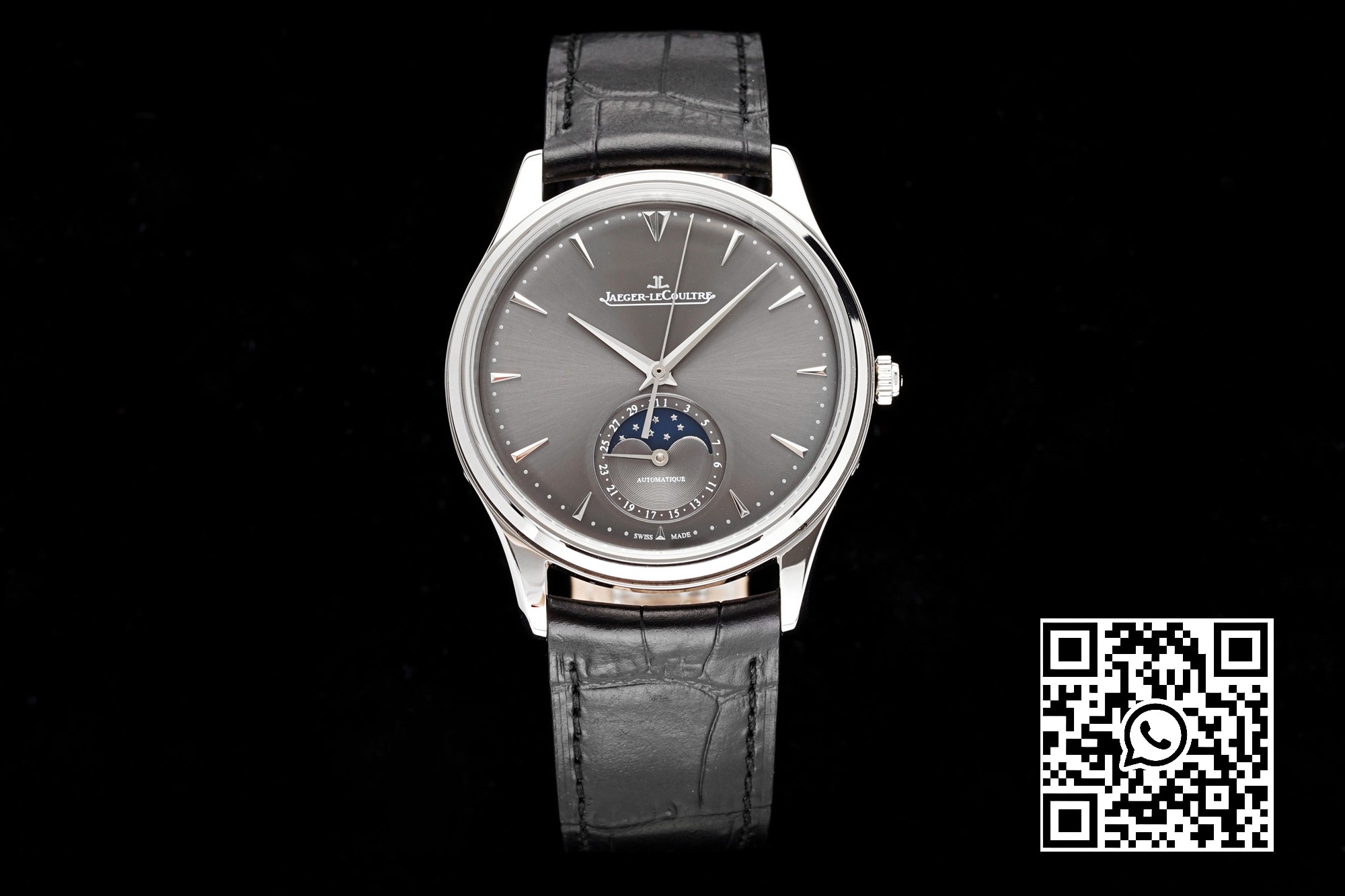 Jaeger-LeCoultre Master Ultra Thin Moon 1363540 SS AZ Factory 1:1 Best Edition Gray Dial