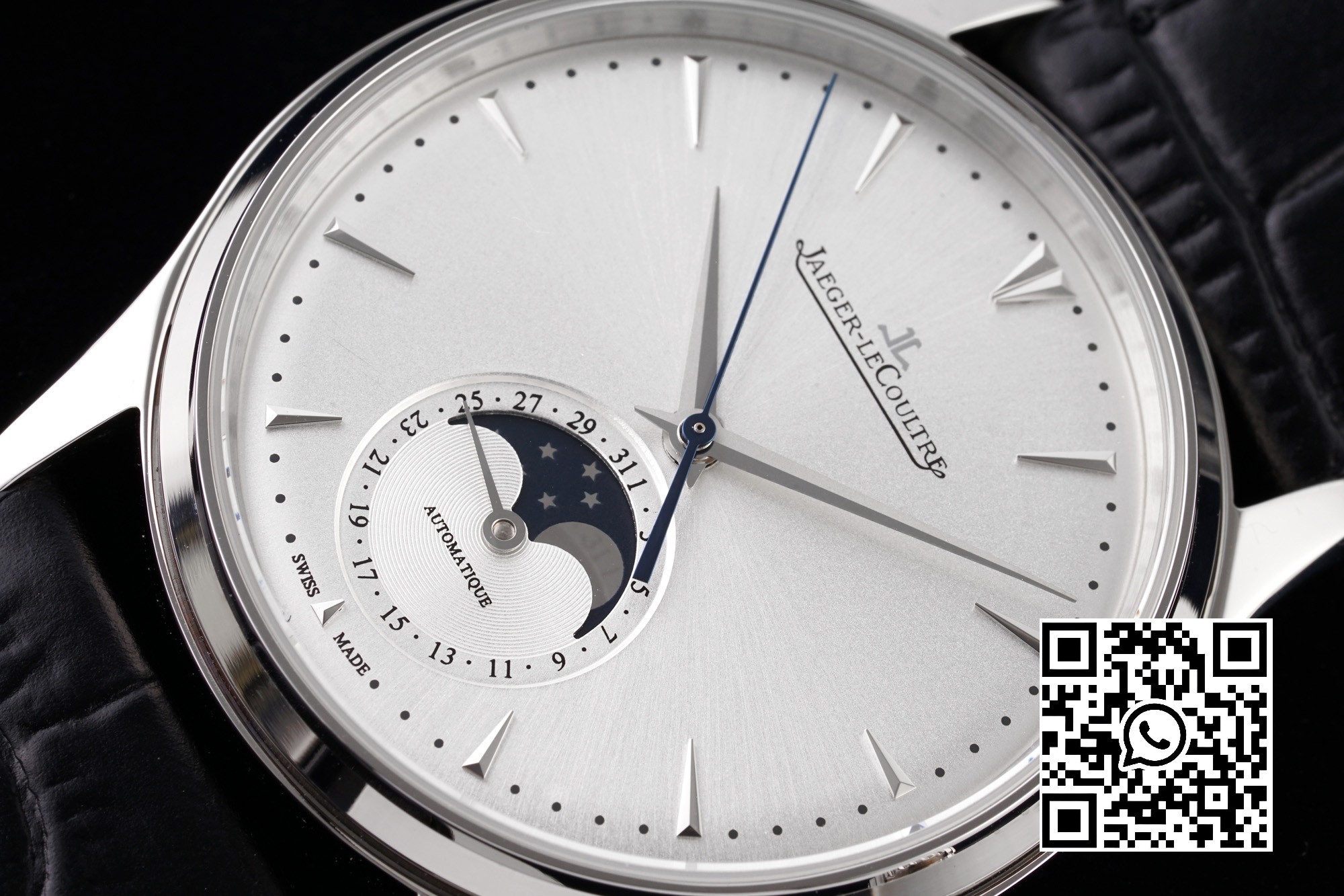 Jaeger-LeCoultre Master Ultra Thin Moon 1368420 SS AZ Factory 1:1 Best Edition Silver Dial