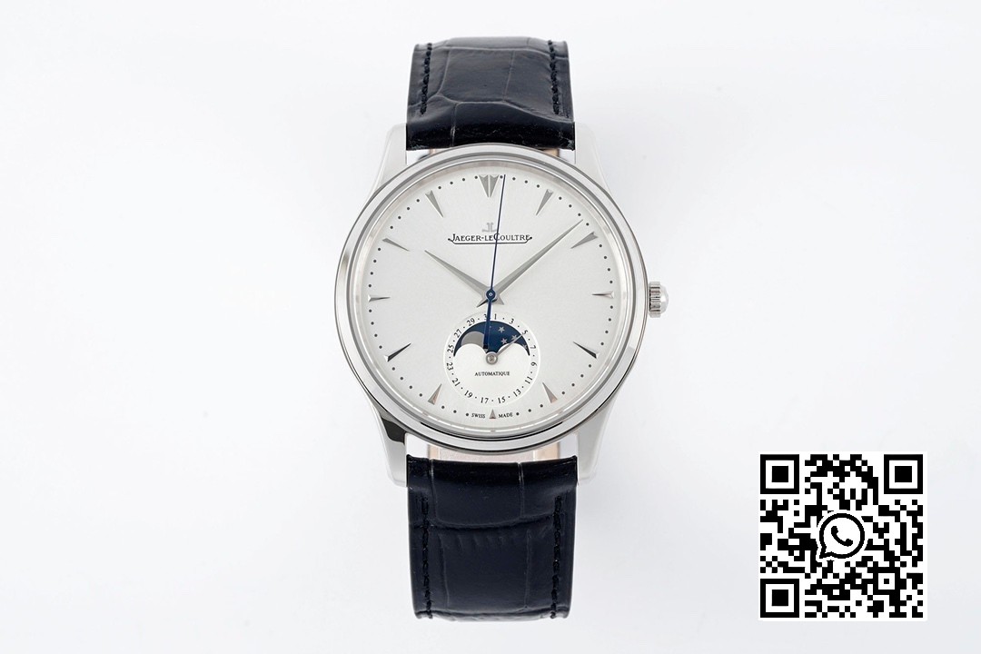 Jaeger-LeCoultre Master Ultra Thin Moon 1368420 SS ZF Factory 1:1 Best Edition White Dial