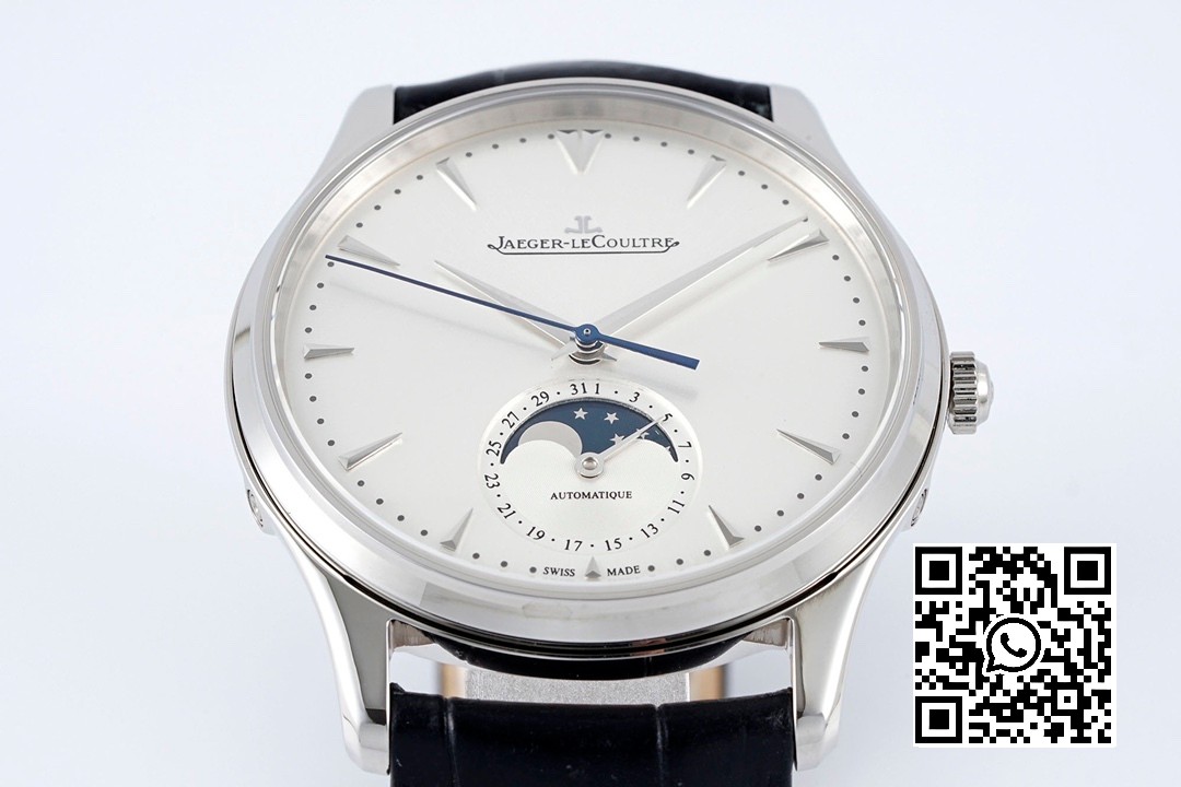 Jaeger-LeCoultre Master Ultra Thin Moon 1368420 SS ZF Factory 1:1 Best Edition White Dial