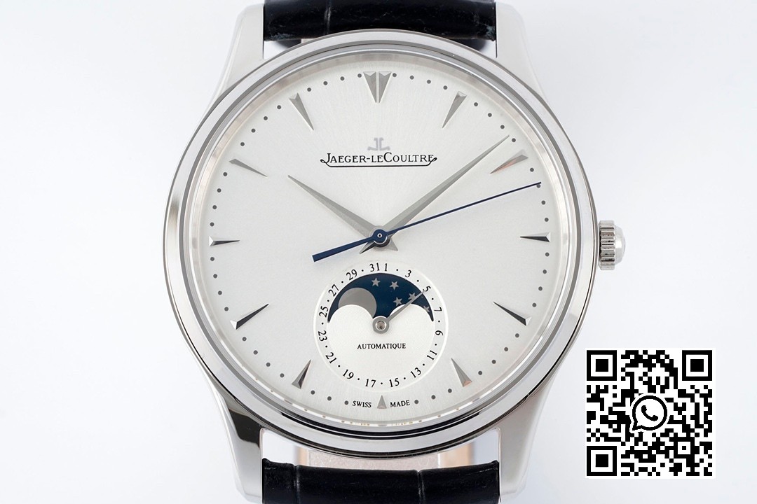 Jaeger-LeCoultre Master Ultra Thin Moon 1368420 SS ZF Factory 1:1 Best Edition White Dial