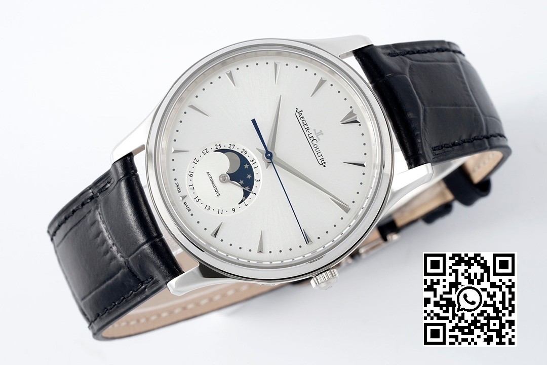 Jaeger-LeCoultre Master Ultra Thin Moon 1368420 SS ZF Factory 1:1 Best Edition White Dial