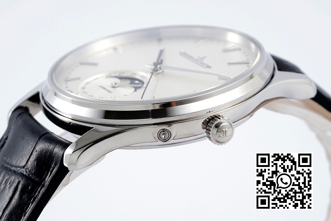 Jaeger-LeCoultre Master Ultra Thin Moon 1368420 SS ZF Factory 1:1 Best Edition White Dial