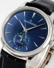 Jaeger-LeCoultre Master Ultra Thin Moon 1368480 SS APS Factory 1:1 Best Edition Blue Dial