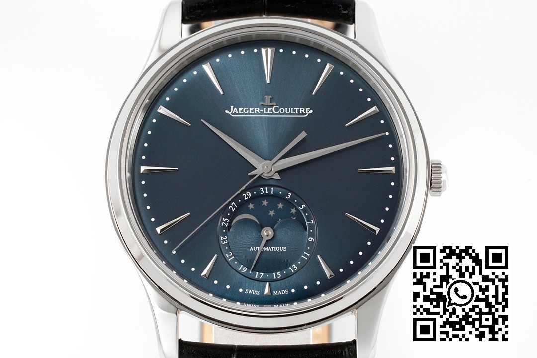 Jaeger-LeCoultre Master Ultra Thin Moon 1368480 SS ZF Factory 1:1 Best Edition Blue Dial