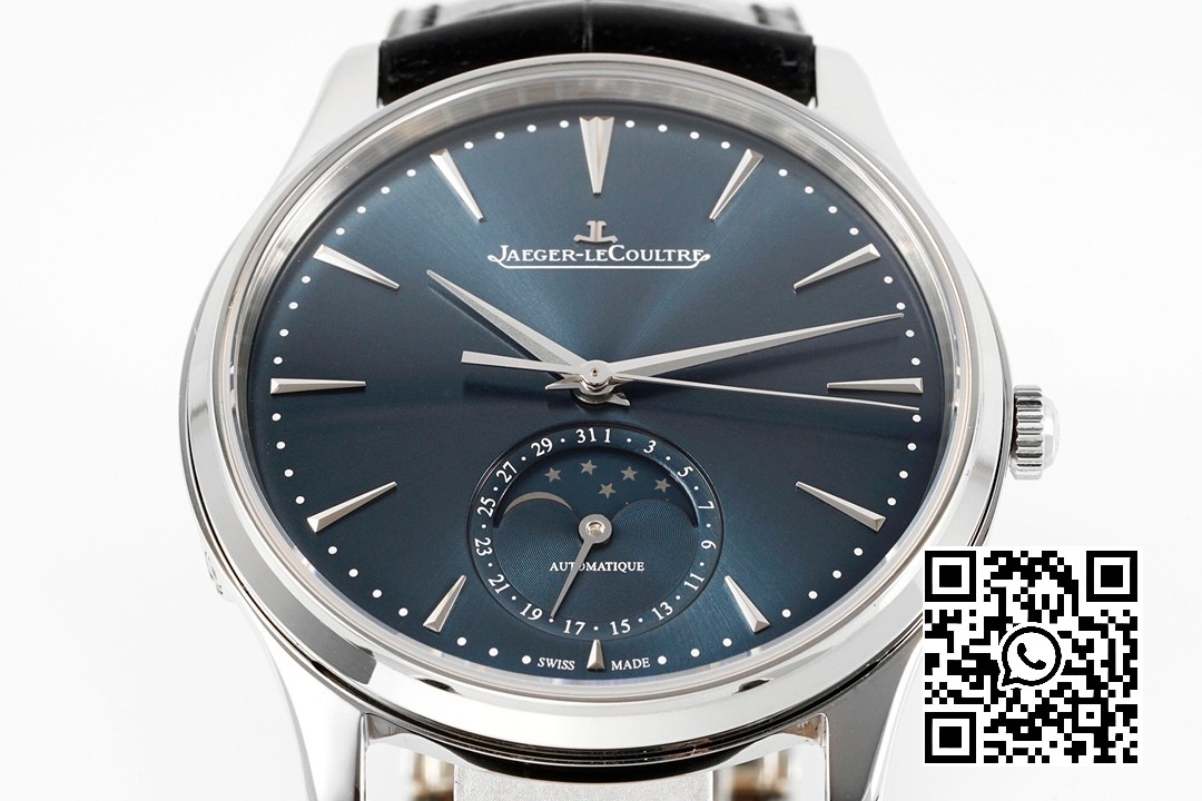 Jaeger-LeCoultre Master Ultra Thin Moon 1368480 SS ZF Factory 1:1 Best Edition Blue Dial