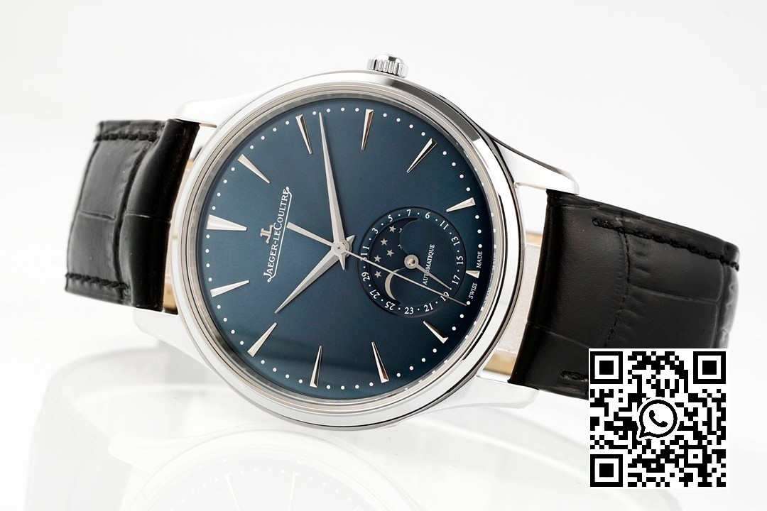 Jaeger-LeCoultre Master Ultra Thin Moon 1368480 SS ZF Factory 1:1 Best Edition Blue Dial