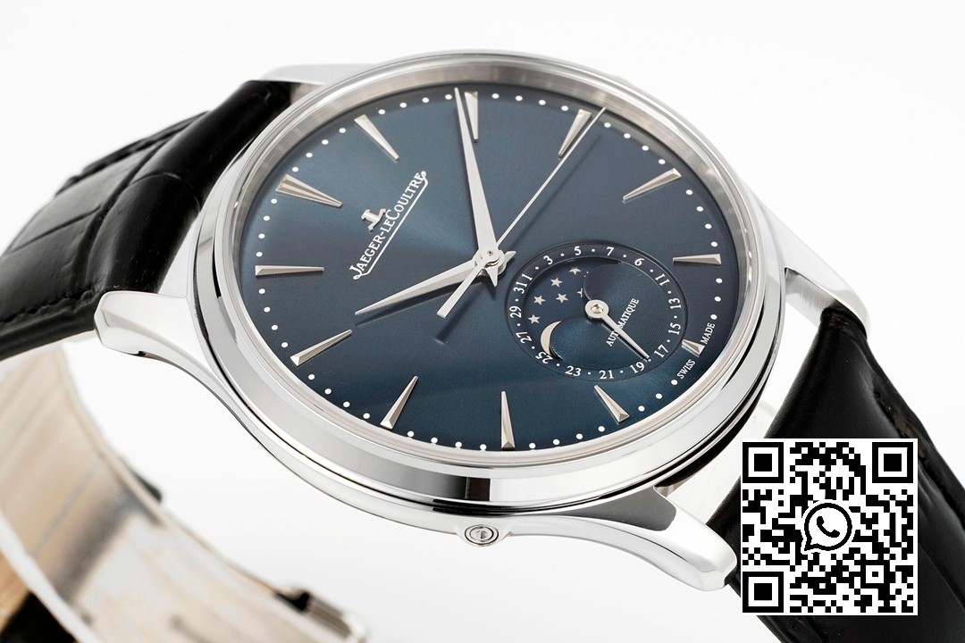 Jaeger-LeCoultre Master Ultra Thin Moon 1368480 SS ZF Factory 1:1 Best Edition Blue Dial