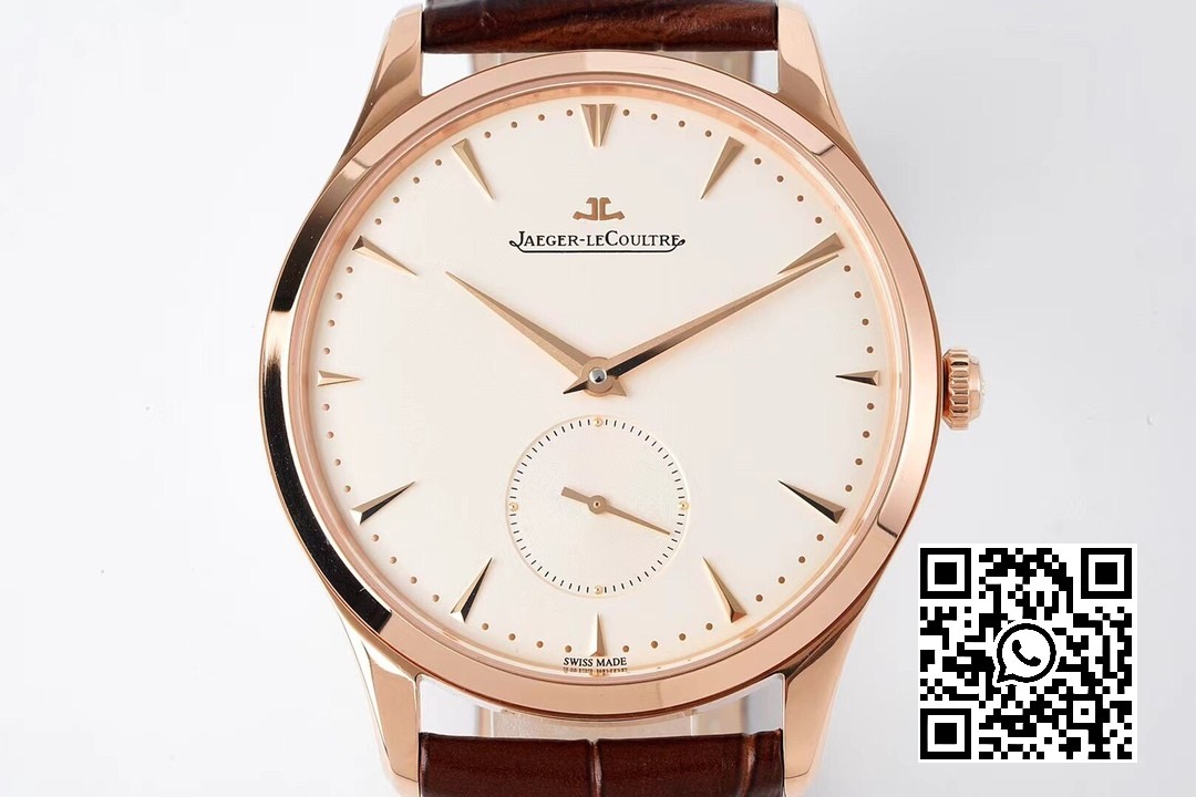 Jaeger-LeCoultre Master Ultra Thin Small Second 1352520 RG ZF Factory 1:1 Best Edition White Dial