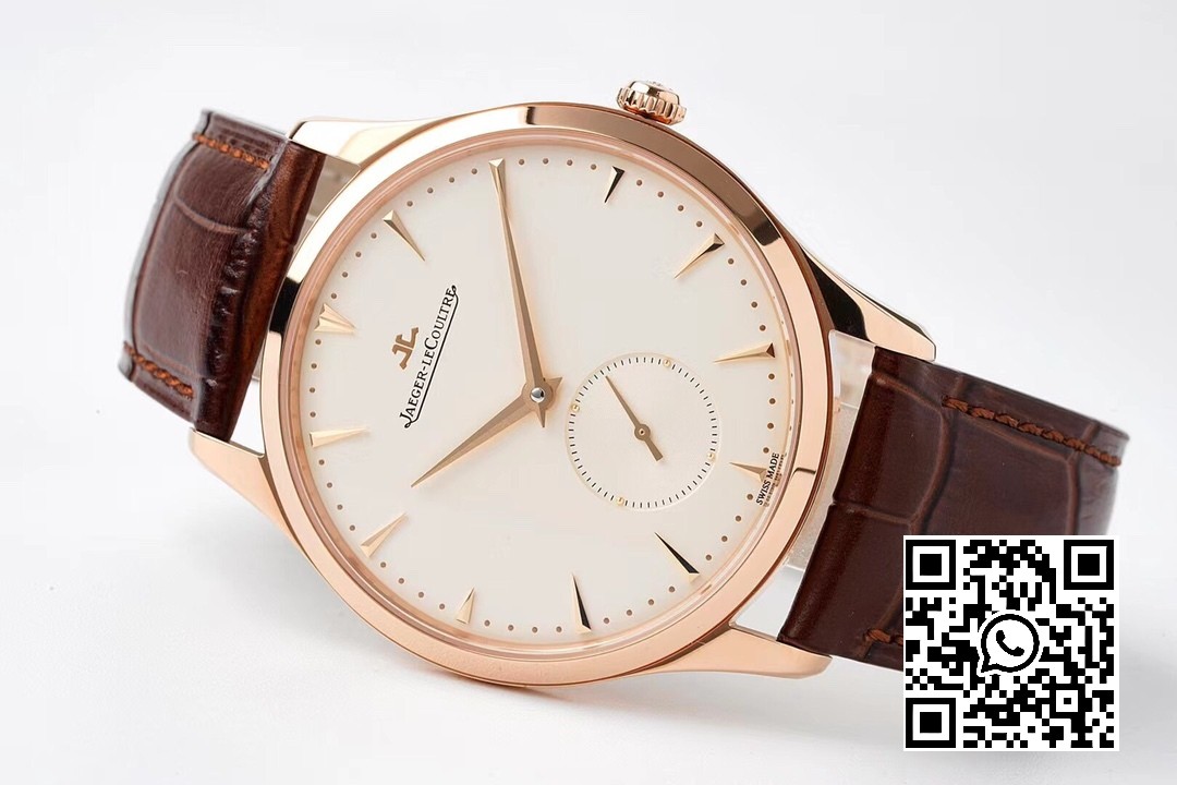 Jaeger-LeCoultre Master Ultra Thin Small Second 1352520 RG ZF Factory 1:1 Best Edition White Dial