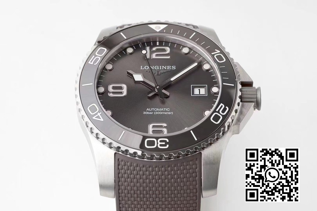 Longines Conquest L3.781.4.56.6 SS Gray Ceramic Bezel SS ZF Factory 1:1 Best Edition Gray Dial