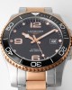 Longines Conquest L3.781.3.58.7 SS/RG Black Ceramic Bezel SS ZF Factory 1:1 Best Edition Black Dial