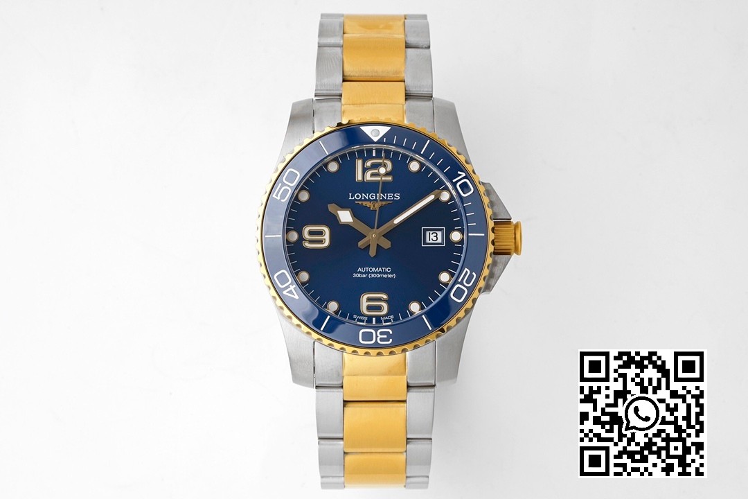 Longines Conquest L3.781.3.96.7 SS/YG Blue Ceramic Bezel SS ZF Factory 1:1 Best Edition Blue Dial