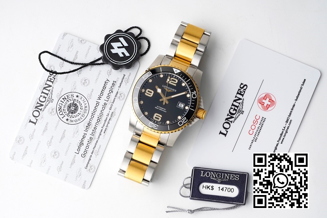 Longines Conquest L3.781.3.96.7 SS/YG Blue Ceramic Bezel SS ZF Factory 1:1 Best Edition Blue Dial