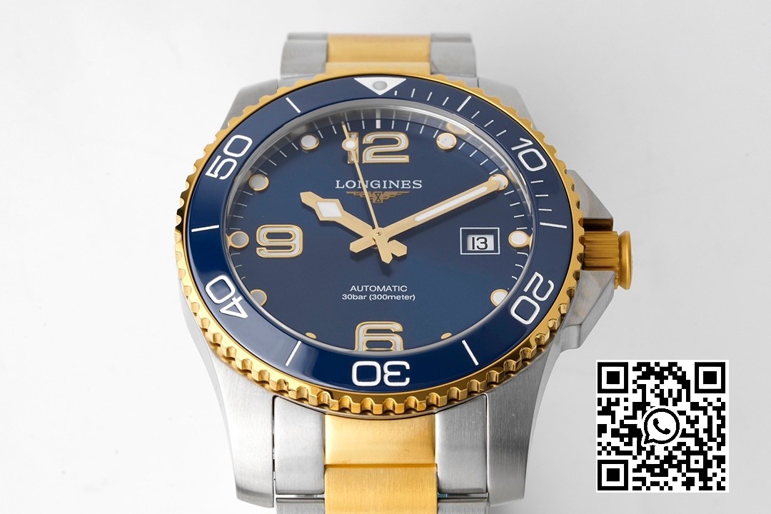 Longines Conquest L3.781.3.96.7 SS/YG Blue Ceramic Bezel SS ZF Factory 1:1 Best Edition Blue Dial