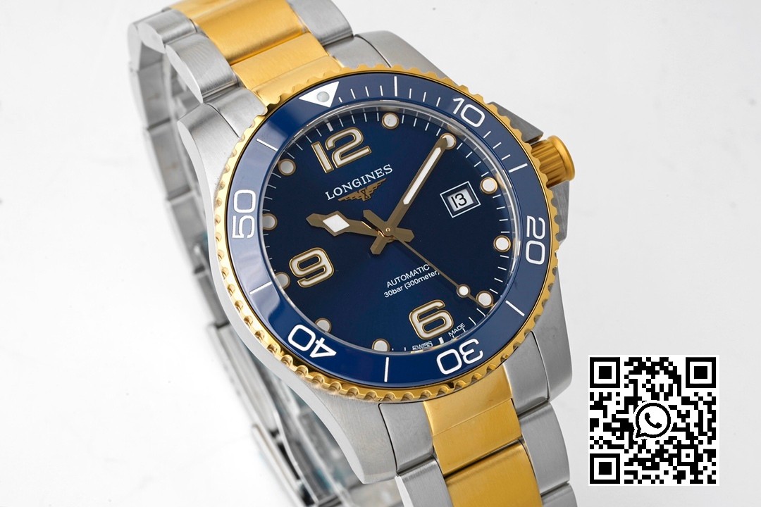 Longines Conquest L3.781.3.96.7 SS/YG Blue Ceramic Bezel SS ZF Factory 1:1 Best Edition Blue Dial