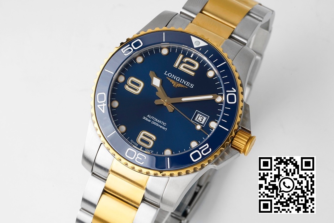 Longines Conquest L3.781.3.96.7 SS/YG Blue Ceramic Bezel SS ZF Factory 1:1 Best Edition Blue Dial