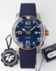 Longines Conquest L3.781.3.98.9 SS/GR Blue Ceramic Bezel SS ZF Factory 1:1 Best Edition Blue Dial