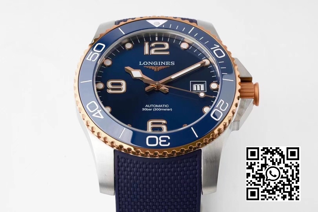 Longines Conquest L3.781.3.98.9 SS/GR Blue Ceramic Bezel SS ZF Factory 1:1 Best Edition Blue Dial