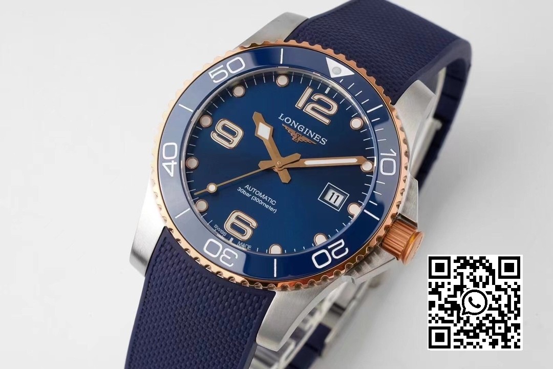 Longines Conquest L3.781.3.98.9 SS/GR Blue Ceramic Bezel SS ZF Factory 1:1 Best Edition Blue Dial