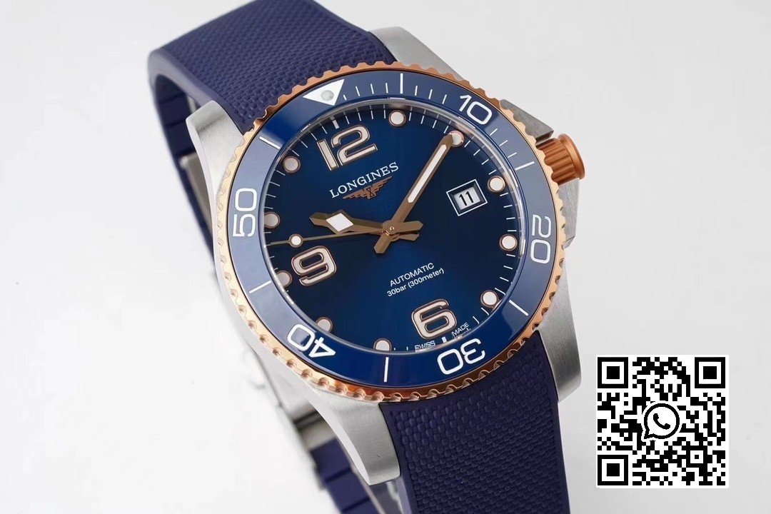 Longines Conquest L3.781.3.98.9 SS/GR Blue Ceramic Bezel SS ZF Factory 1:1 Best Edition Blue Dial