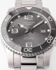 Longines Conquest L3.781.4.06.6 Grey Ceramic Bezel SS ZF Factory 1:1 Best Edition Grey Dial