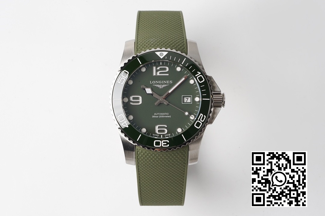 Longines Conquest L3.781.4.06.9 SS Green Ceramic Bezel SS ZF Factory 1:1 Best Edition Green Dial