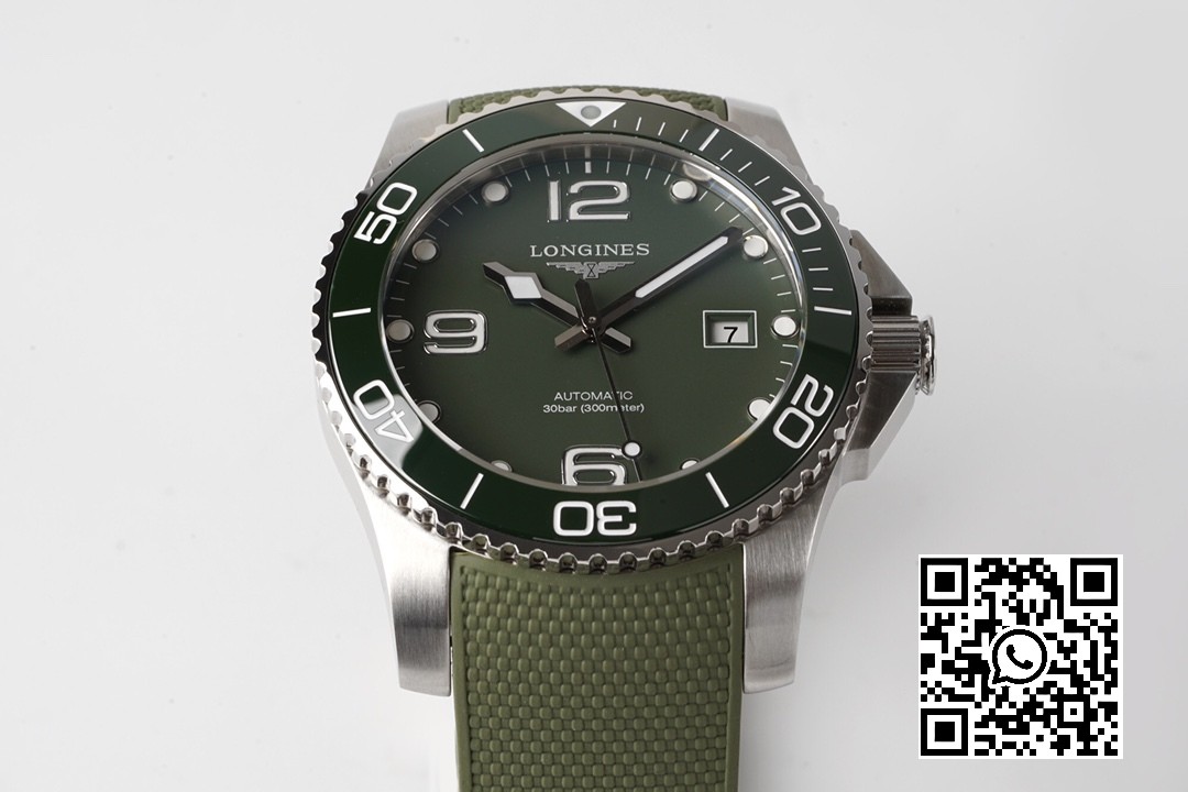 Longines Conquest L3.781.4.06.9 SS Green Ceramic Bezel SS ZF Factory 1:1 Best Edition Green Dial