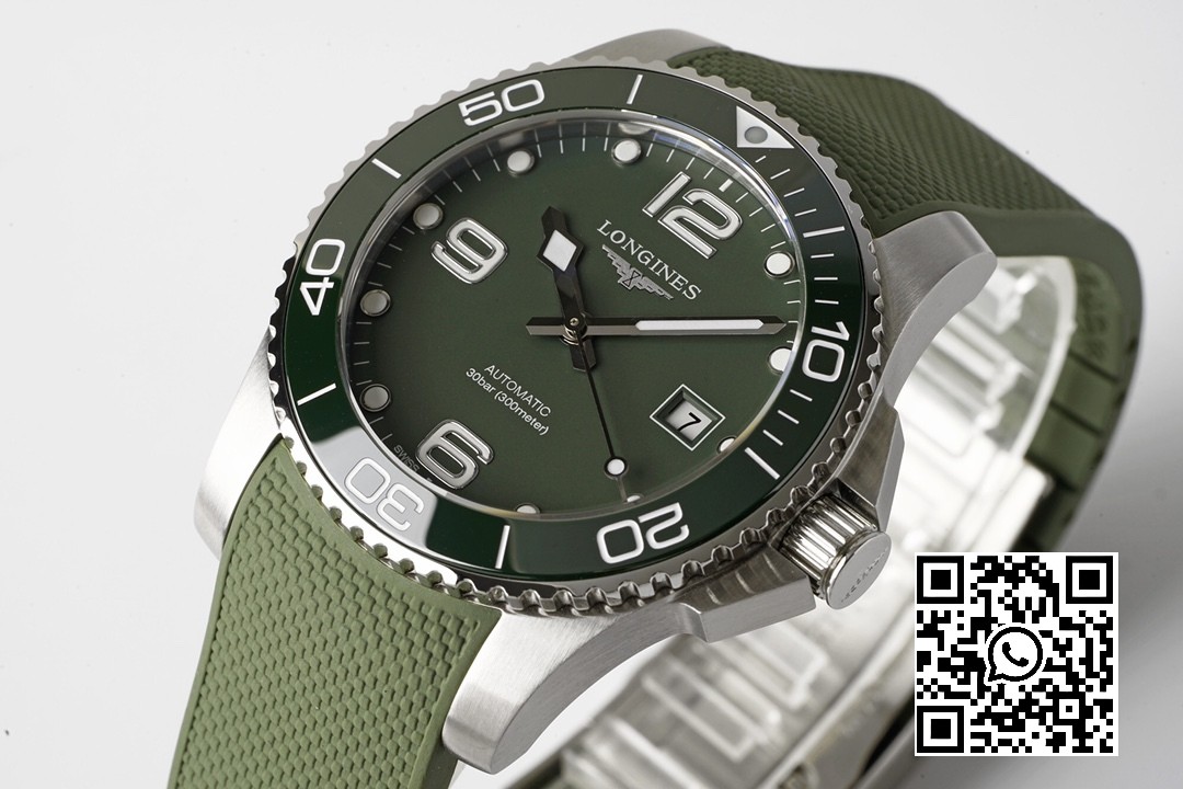 Longines Conquest L3.781.4.06.9 SS Green Ceramic Bezel SS ZF Factory 1:1 Best Edition Green Dial