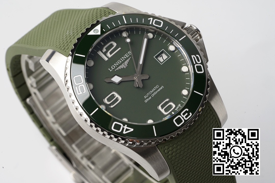 Longines Conquest L3.781.4.06.9 SS Green Ceramic Bezel SS ZF Factory 1:1 Best Edition Green Dial