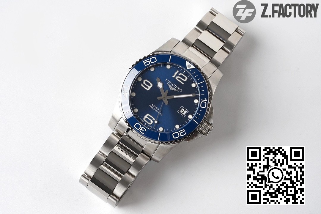 Longines Conquest L3.742.4.96.6 SS Blue Ceramic Bezel SS ZF Factory 1:1 Best Edition Blue Dial