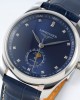 Longines Master Moonphase SS APS Factory 1:1 Best Edition Blue Diamonds Dial