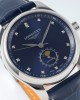 Longines Master Moonphase SS APS Factory 1:1 Best Edition Blue Diamonds Dial