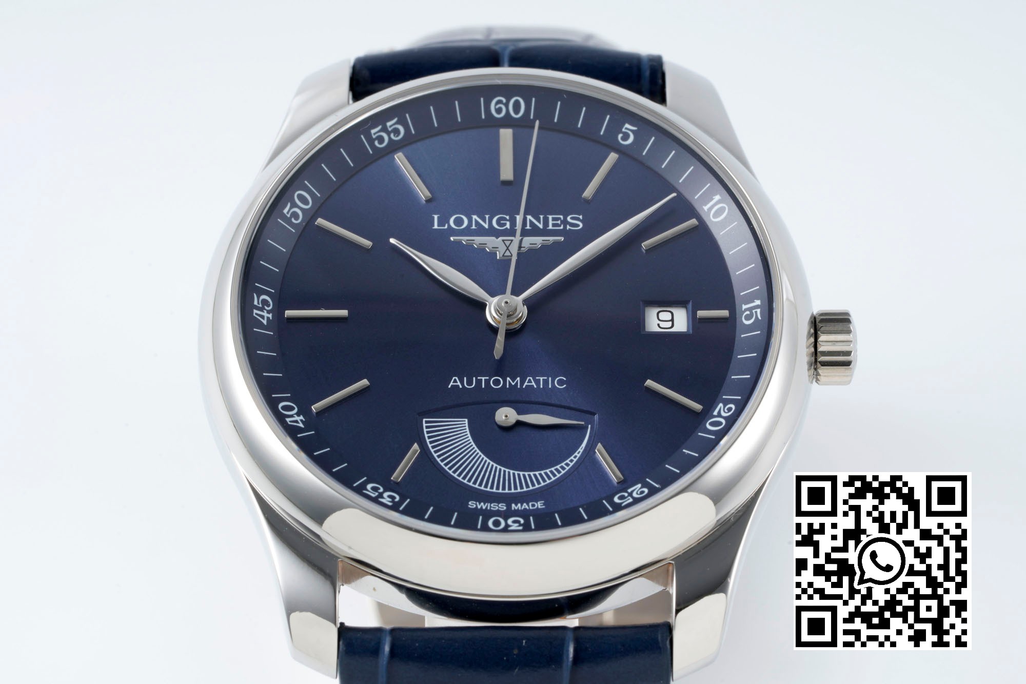 Longines Master Moonphase SS APS Factory 1:1 Best Edition Blue Stick Dial