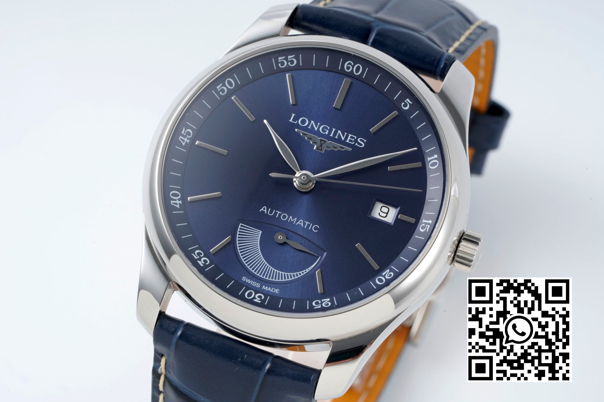 Longines Master Moonphase SS APS Factory 1:1 Best Edition Blue Stick Dial