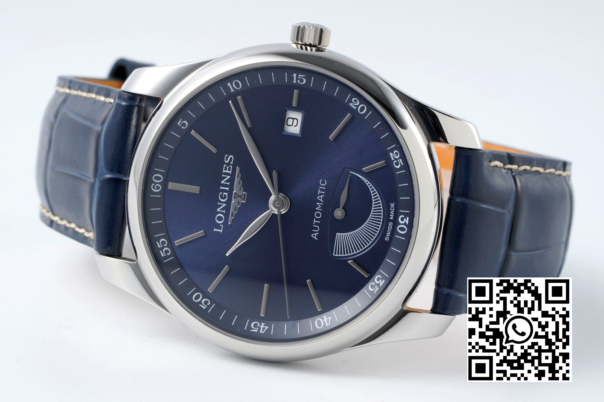 Longines Master Moonphase SS APS Factory 1:1 Best Edition Blue Stick Dial