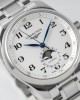 Longines Master Moonphase SS APS Factory 1:1 Best Edition White Numeral Dial