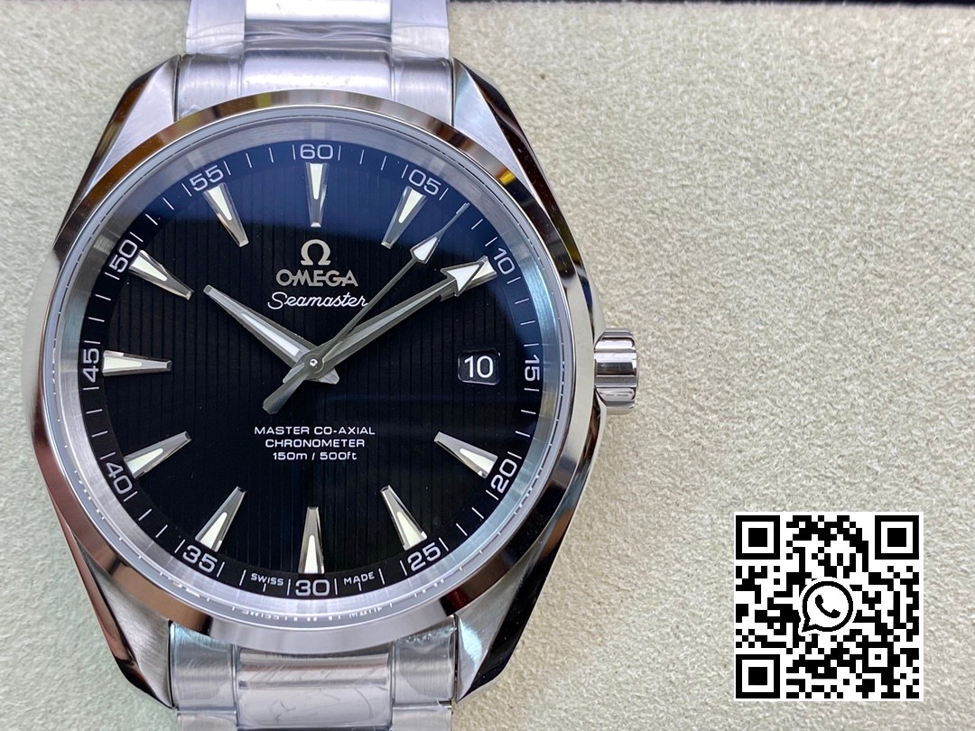 Omega Aqua Terra 150M SS VS Factory 1:1 Best Edition Black Textured Dial