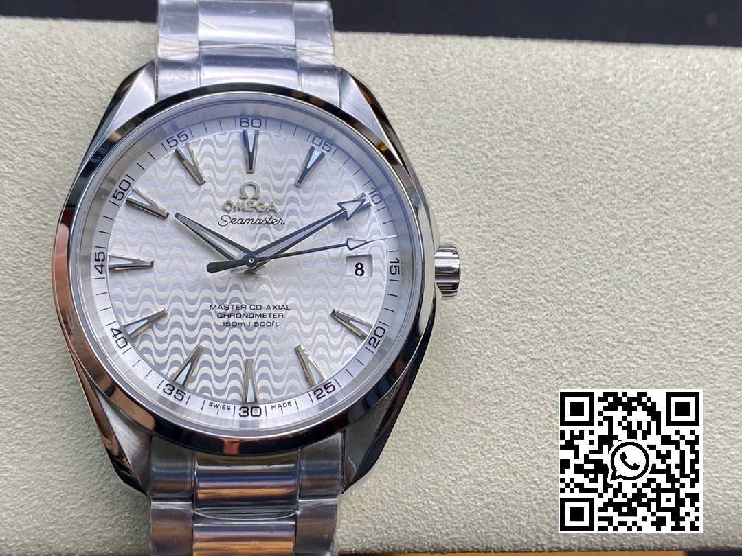 Omega Aqua Terra 150M SS VS Factory 1:1 Best Edition White Wave Textured Dial