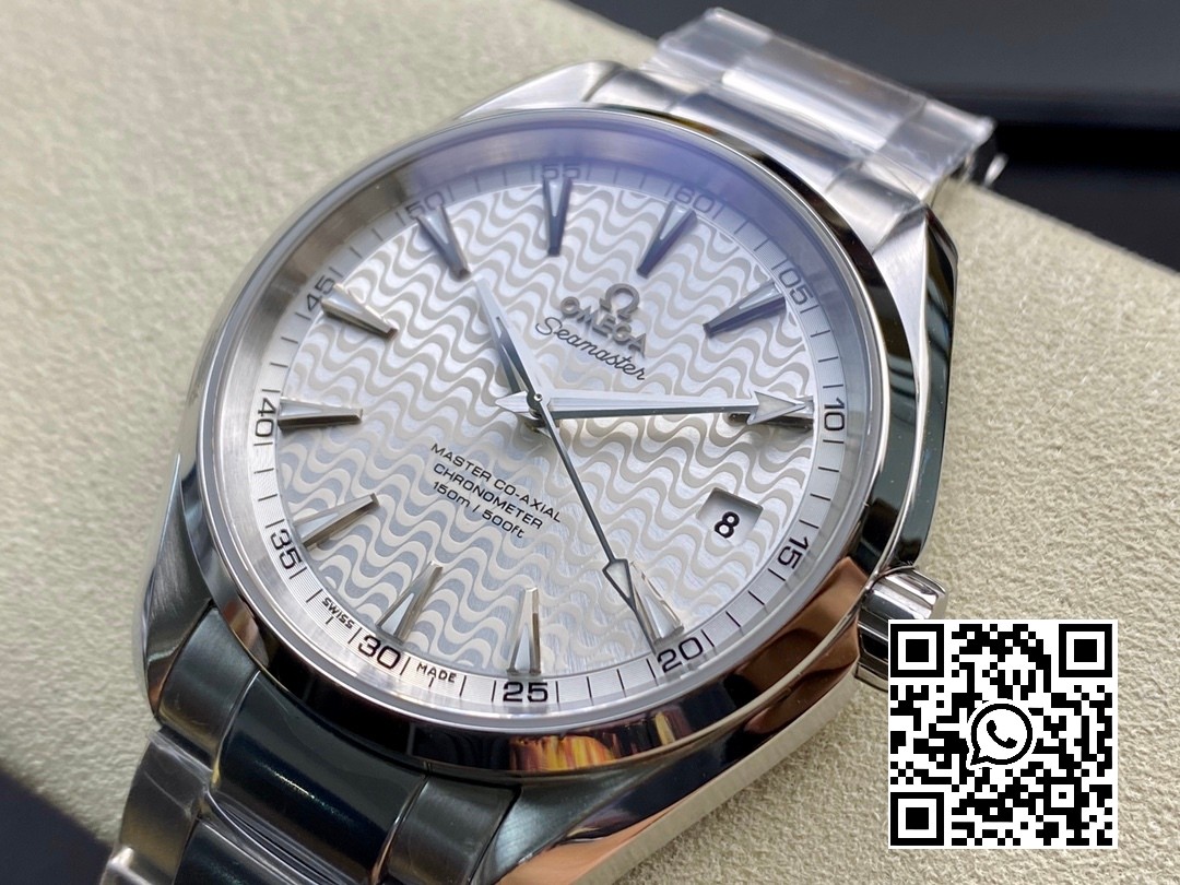 Omega Aqua Terra 150M SS VS Factory 1:1 Best Edition White Wave Textured Dial