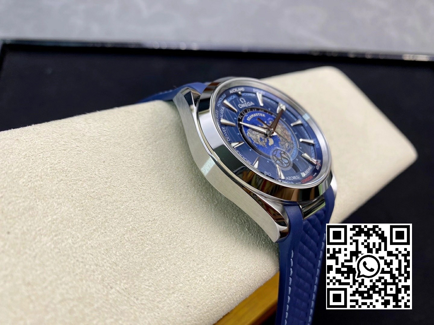 Omega Aqua Terra 8938 Worldtimer VS Factory 1:1 Best Edition Blue Dial