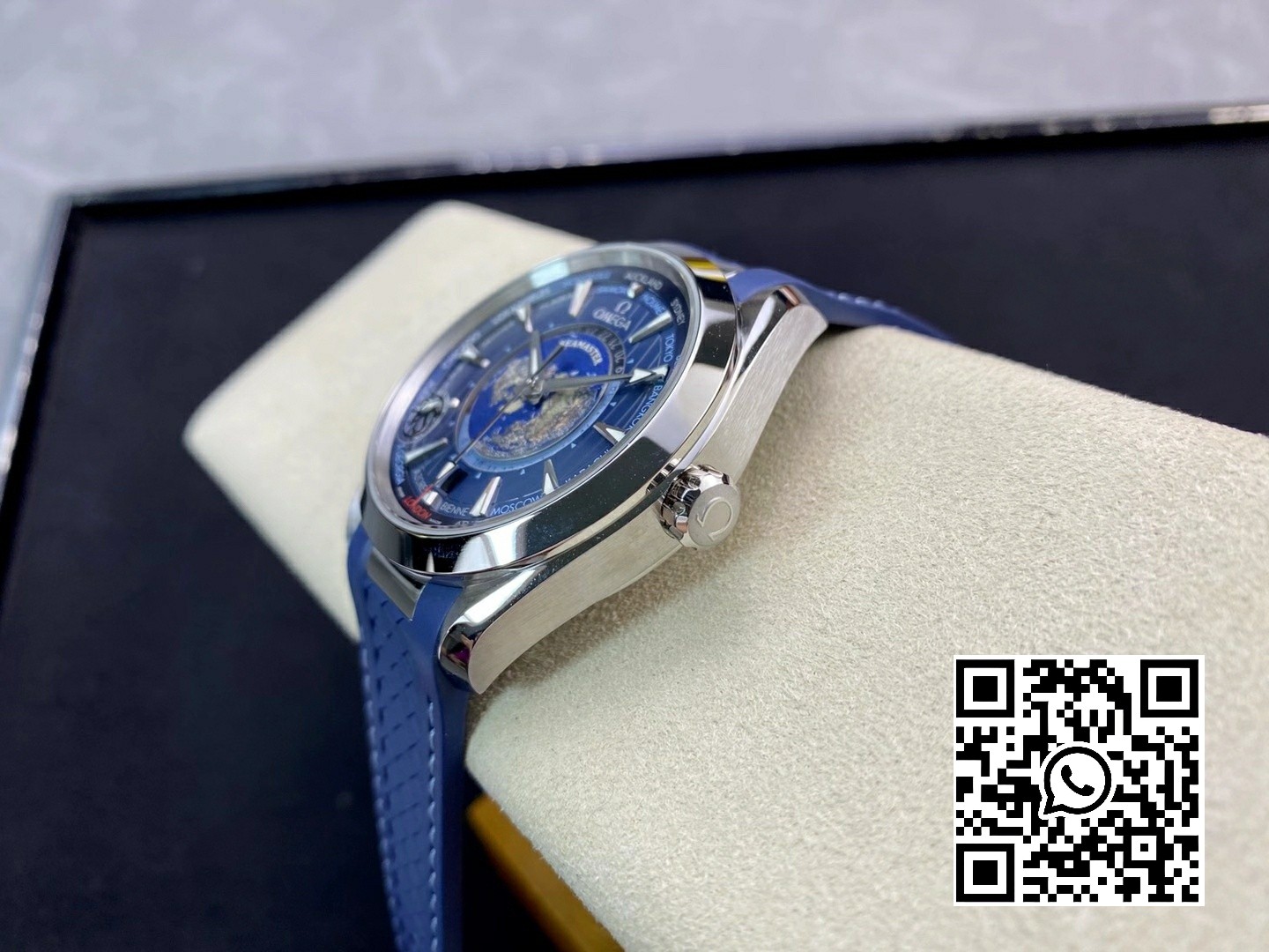 Omega Aqua Terra 8938 Worldtimer VS Factory 1:1 Best Edition Blue Dial