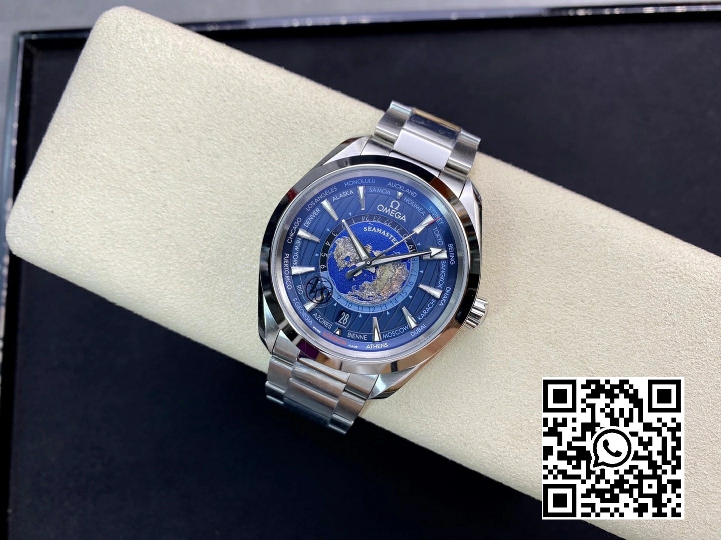 Omega Aqua Terra Worldtimer VS Factory 1:1 Best Edition Blue Dial